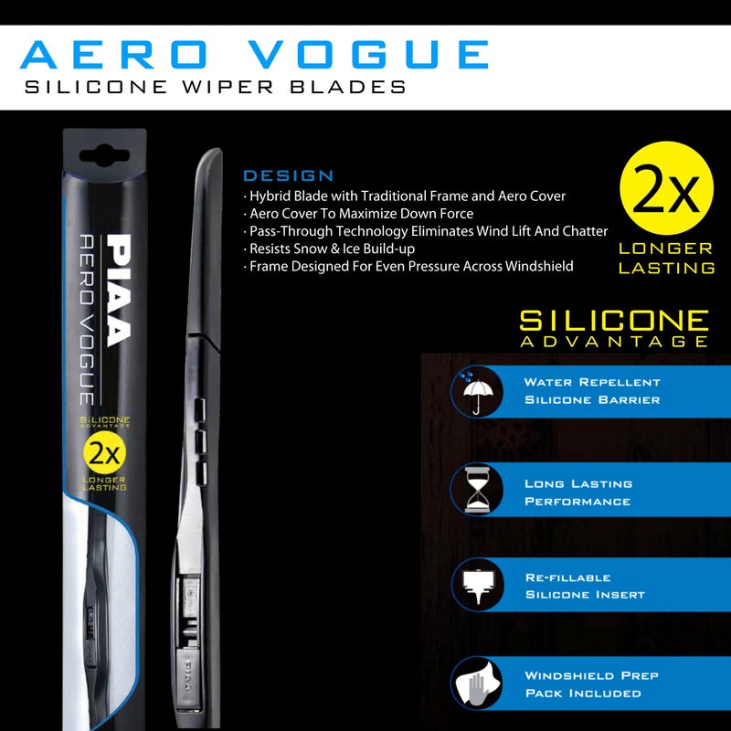 Piaa 96145 Aero Vogue Silicone Wiper Blade - 18"" 450mm (Pack of 1)" - Image 2